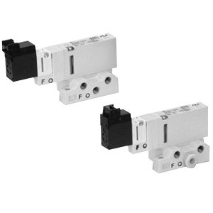 SMC VQ1110-6LO VQ1000 Series 5 Port Solenoid Valve Plug Lead Unit Base Mounted Valve