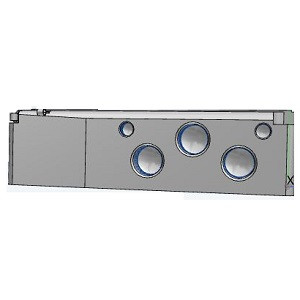 SMC VQ5000-S-04 VQ5000 Series 5 Port Solenoid Valve Plug-in/Plug Lead Base Mounted Sub-Plates