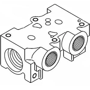 SMC VVCW20-3A-H Blanking Plate Assembly Series 30 For VDW Series