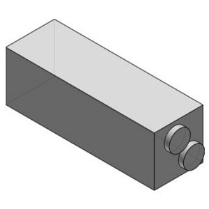 SMC VVFS2000-20A-2 Throttle Valve Spacer