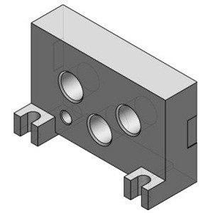 SMC VVF4000-3A-2 Replacement Parts End Plate Assembly