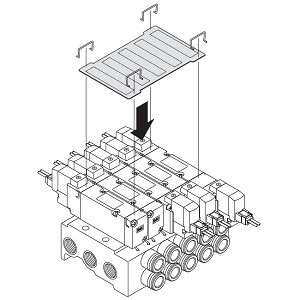 SMC VVQZ2000-N5-16 Name Plate For VQZ2000·3000 Series