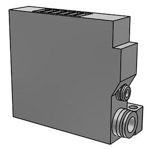 SMC VVQ2000-2A-1-RS U Side End Plate Assembly