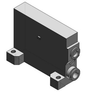 SMC VVQ2000-3A-1-F-R D Side End Plate Assembly For VQ2000 Series