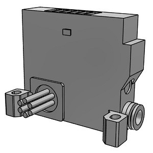 SMC VVQ2000-3A-1-L-S D Side End Plate Assembly