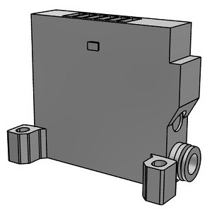 SMC VVQ2000-3A-1-S-S D Side End Plate Assembly