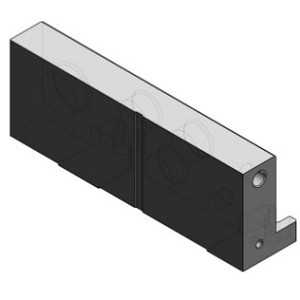 SMC VVQ4000-2A-1-F U Side End Plate Assembly For F,L,S,T Kit For VQ4000 Series