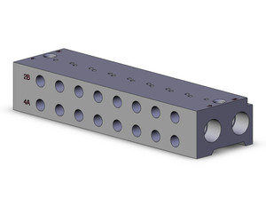 SMC VV4QD15-08M5T Mfld, 8-Sta