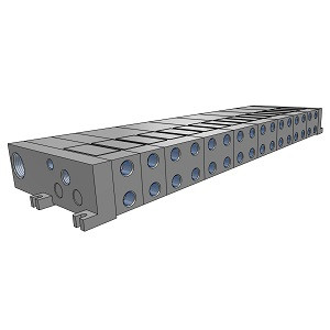 SMC VV5FS2-01T-101-01 VFS2000 Series 5 Port Solenoid Valve 5 Port Pilot Operated Solenoid Valve Manifold Specifications Plug-in Type