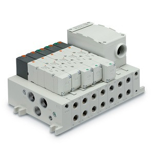 SMC VV5Q41-09N11TT0-SD VQ4000 Series 5 Port Solenoid Valve Plug-in Unit/Base Mounted T Kit (Terminal Block Box Kit) Manifold