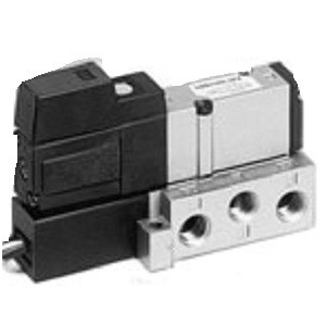 SMC VZS2150-1FZ VZS2000 Series 5 Port Pilot Operated Solenoid Valve Metal Seal Plug-in