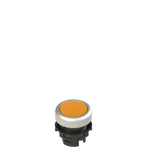 Pizzato E2 1PL2R8290 Illuminated Orange Flush Pushbutton for Control Panels and Machinery