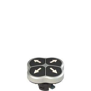 Pizzato E2 1PQFA9QAAA Quadruple Pushbutton - Durable Multi-Function Control Device for Industrial Applications