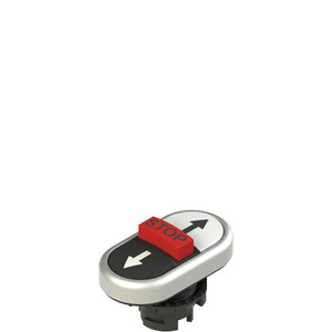 Pizzato E2 1PTRS9AABE Triple Lower Flush Pushbutton with Marking - Ideal for Industrial Control Systems