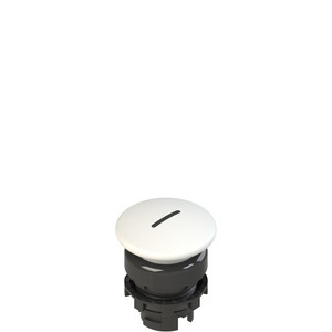 Pizzato E2 1PU2F241L2 Spring-Return White Mushroom Pushbutton with Marking - Ideal for Industrial Control Panels