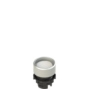 Pizzato E2 1PU2P2290 Spring-Return White Booted Pushbutton for Industrial Use