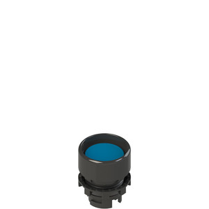 Pizzato E2 1PU2P6210 Spring-Return Blue Booted Pushbutton for Industrial Applications
