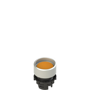 Pizzato E2 1PU2P8290 Spring-Return Orange Booted Pushbutton for Industrial Applications