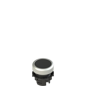 Pizzato E2 1PU2R1290 Spring-Return Black Flush Pushbutton for Industrial Control Systems