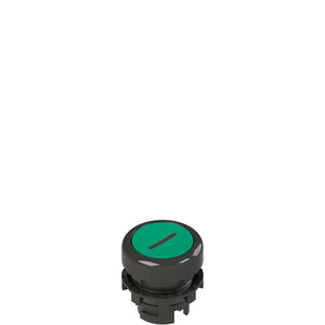 Pizzato E2 1PU2R421L2 Spring-Return Green Flush Pushbutton with Marking - Durable and Efficient for Industrial Control Systems