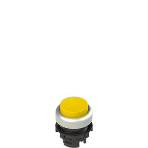 Pizzato E2 1PU2S5290 Spring-Return Yellow Projecting Pushbutton for Industrial Applications