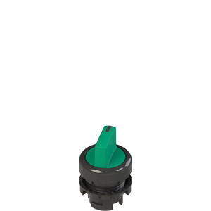 Pizzato E2 1SE12AVA41AB Short Handle Selector Switch - 2 Positions, Green with Marking