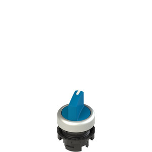 Pizzato E2 1SE12AVA69AB Short Handle Selector Switch - 2 Positions, Blue with Marking