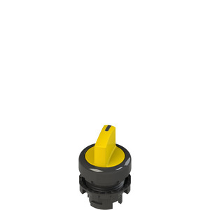 Pizzato E2 1SE12ECA51AB Short Handle Selector Switch, 2 Positions, Yellow with Marking