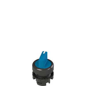 Pizzato E2 1SE12ECA61AB Short Handle Selector Switch, 2 Positions, Blue with Marking