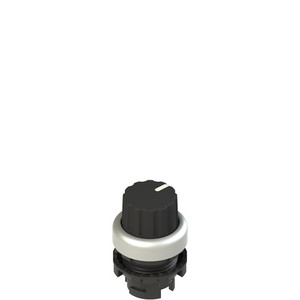 Pizzato E2 1SE43FCE19AB 3-Position Black Knob Selector with Markings for Industrial Use