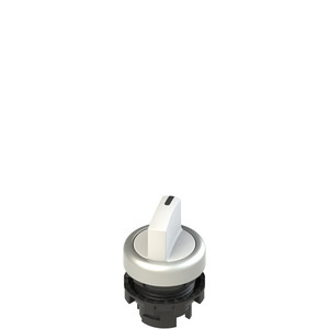 Pizzato E2 1SL12EVD29AB Illuminated Short Handle Selector, 2 Positions, White with Marking