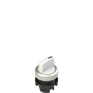 Pizzato E2 1SL13ECH29AB Illuminated Short Handle Selector, 3 Positions, White with Marking