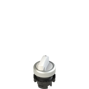 Pizzato E2 1SL22ACD29AB Illuminated Long Handle Selector, 2 Positions, White with Marking - Ideal for Industrial Applications