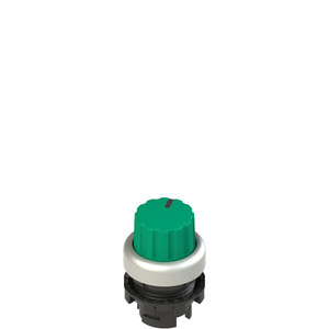 Pizzato E2 1SL42AVD49AB Green Illuminated Knob Selector, 2 Positions with Marking