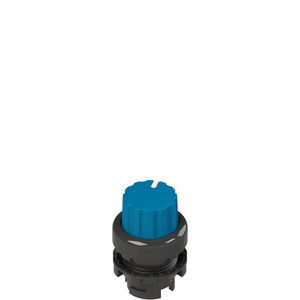 Pizzato E2 1SL42AVD61AB Illuminated Knob Selector - 2 Positions, Blue with Marking for Enhanced Visibility