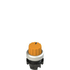 Pizzato E2 1SL42ECD89AB Illuminated Knob Selector - 2 Positions, Orange with Marking