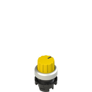 Pizzato E2 1SL43GCH59AB Illuminated Knob Selector - 3 Position Yellow with Marking