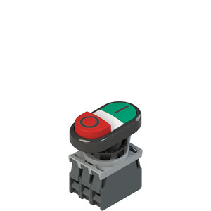 Pizzato E2 AC-DXBC0602 Double Pushbutton Unit with Fixing Adapter & Contacts Pizzato E2 AC-DXBC0602 Double Pushbutton Unit with Fixing Adapter & Contacts