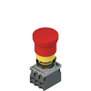 Pizzato E2 AC-DXBC1012 Emergency Pushbutton Unit with Fixing Adapter & Contacts Pizzato E2 AC-DXBC1012 Emergency Pushbutton Unit with Fixing Adapter & Contacts