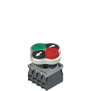 Pizzato E2 AC-DXBC2001 Quadruple Pushbutton Unit with Fixing Adapter & Contacts - EROUND Series Pizzato E2 AC-DXBC2001 Quadruple Pushbutton Unit with Fixing Adapter & Contacts - EROUND Series