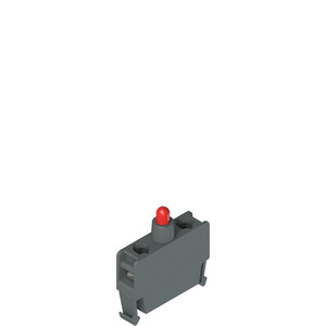 Pizzato E2 LF1A3V1 EROUND Series Red LED Holder, 12-30 Vac/dc Base Fixing