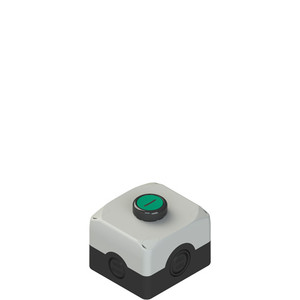 Pizzato ES AC31001 Complete Unit with Enclosure & Flush Pushbutton - Includes Contacts