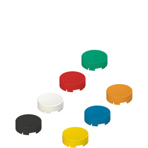 Pizzato VE LP22SA0: Set of 7 Colorful Lenses for Illuminated Projecting Pushbutton - Black, White, Red, Green, Yellow, Blue, Orange Pizzato VE LP22SA0: Set of 7 Colorful Lenses for Illuminated Projecting Pushbutton - Black, White, Red, Green, Yellow, Blue, Orange