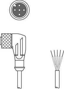 Leuze K-D M12W-5P-2m-FAB Connection cable Leuze K-D M12W-5P-2m-FAB Connection cable