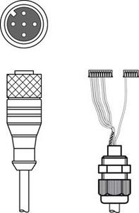 Leuze K-DS M12A-MA-5P-3m-S-PUR Interconnection cable Leuze K-DS M12A-MA-5P-3m-S-PUR Interconnection cable