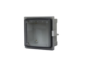 Fibox AR10106CHLT Hinged Clear Cover with Plastic Quick Release Latch