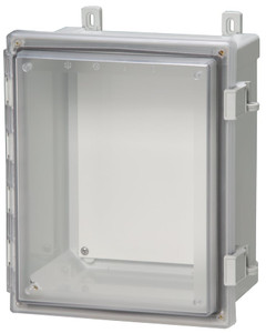 Fibox AR1086CHLT Hinged Clear Cover with Plastic Quick Release Latch