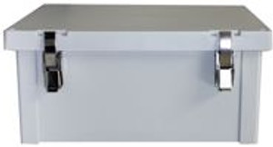 Fibox ARK1085CHFLM Hinged Flat Cover QR Latch with  knockouts