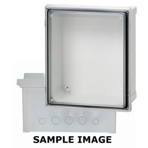 Fibox ARK1086SCT Clear Screw Cover with  knockouts