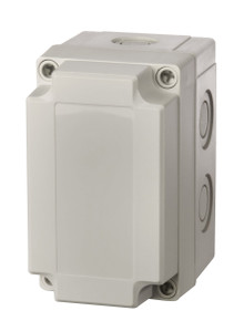 Fibox UL PCM 100/60 G UL PC Enclosure with K/O (metric) - Gray Cover Fibox UL PCM 100/60 G UL PC Enclosure with K/O (metric) - Gray Cover